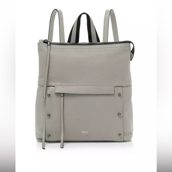 Botkier Noho Gray Leather Backpack - Picture 2 of 10